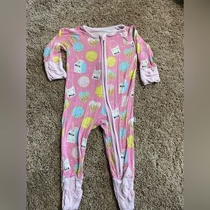 Little Sleepies milk & cookies zippy